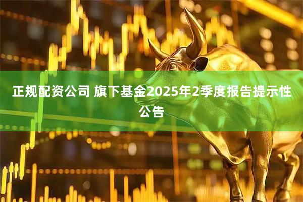 正规配资公司 旗下基金2025年2季度报告提示性公告