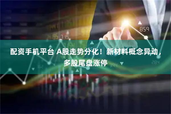 配资手机平台 A股走势分化！新材料概念异动，多股尾盘涨停